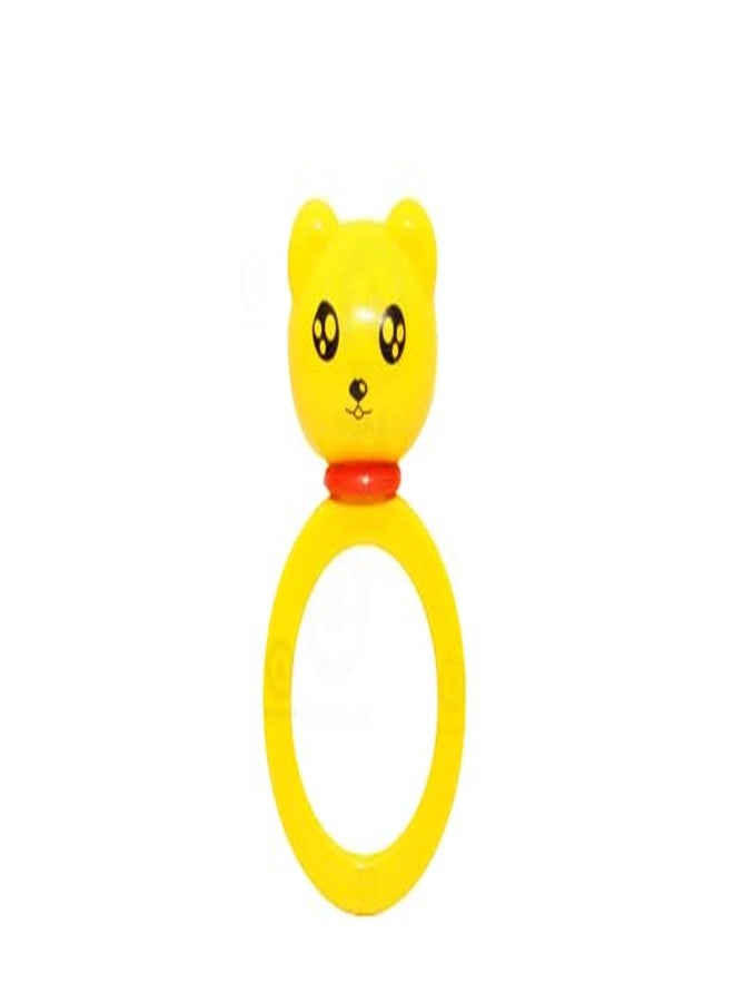 Quasar 3 in 1 Colorful Rattle Smoothing Plastic Non-Toxic Rings Babies 6months+ Children Toy and Infant Products Born Baby First Toys - Image 5